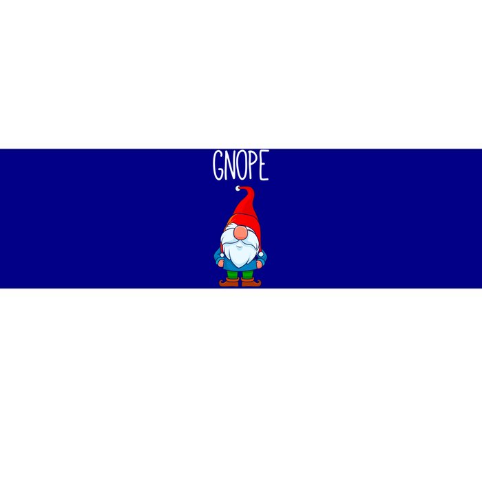 Funny Scandinavian Nope Gnope Tomte Garden Gnome Gift Bumper Sticker