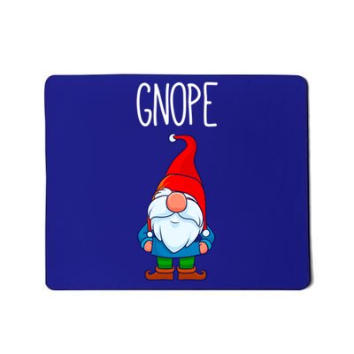 Funny Scandinavian Nope Gnope Tomte Garden Gnome Gift Mousepad