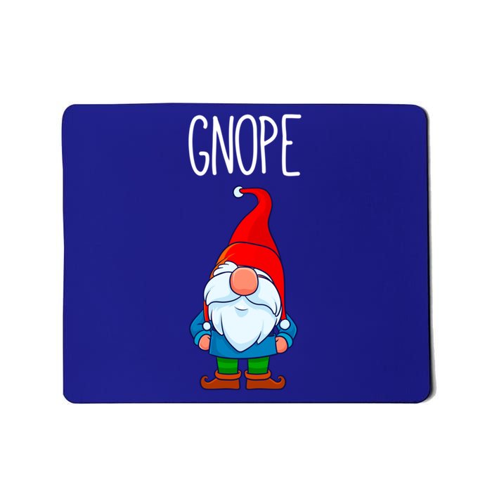 Funny Scandinavian Nope Gnope Tomte Garden Gnome Gift Mousepad