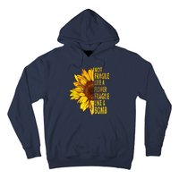 Feminist Sunflower, Not Fragile Like A Flower Fragile Like A Bomb Hoodie