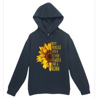 Feminist Sunflower, Not Fragile Like A Flower Fragile Like A Bomb Urban Pullover Hoodie