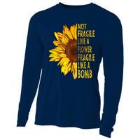 Feminist Sunflower, Not Fragile Like A Flower Fragile Like A Bomb Cooling Performance Long Sleeve Crew