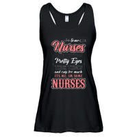 Funny Some Nurses Have Tattoos Pretty Eyes Thick Thighs Ladies Essential Flowy Tank