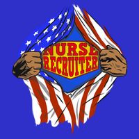 Funny Super Nurse Recruiter Hero Job Gift 16 in Basic Backpack