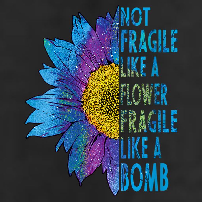 Feminist Sunflower, Not Fragile Like A Flower Fragile Like A Bomb 11oz C Handle Ceramic Mug