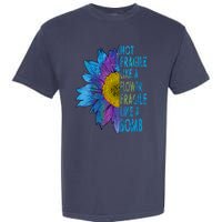 Feminist Sunflower, Not Fragile Like A Flower Fragile Like A Bomb Garment-Dyed Heavyweight T-Shirt