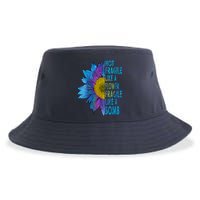 Feminist Sunflower, Not Fragile Like A Flower Fragile Like A Bomb Sustainable Bucket Hat