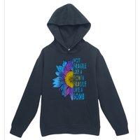 Feminist Sunflower, Not Fragile Like A Flower Fragile Like A Bomb Urban Pullover Hoodie