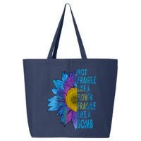 Feminist Sunflower, Not Fragile Like A Flower Fragile Like A Bomb 25L Jumbo Tote