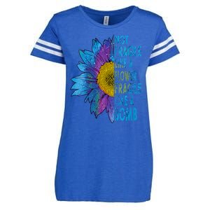 Feminist Sunflower, Not Fragile Like A Flower Fragile Like A Bomb Enza Ladies Jersey Football T-Shirt