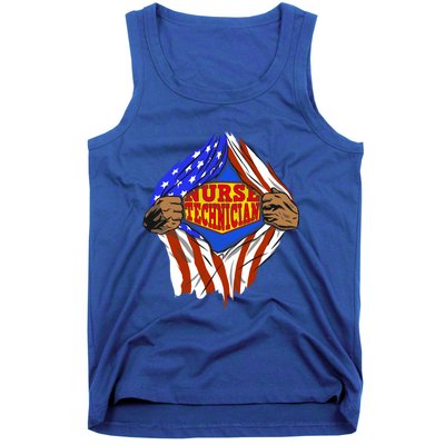 Funny Super Nurse Technician Hero Job Gift Tank Top