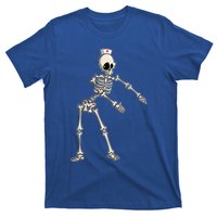 Flossing Skeleton Nurse Halloween Gift T-Shirt