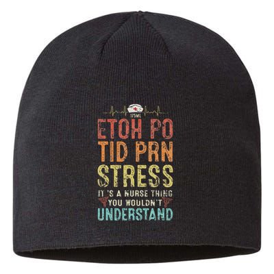 Funny Saying Nursing Registered Nurse Er Nurses Week Sustainable Beanie