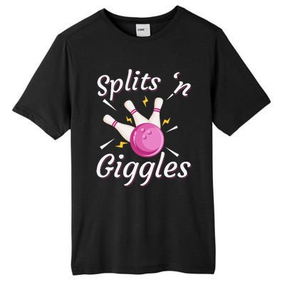 Funny Splits 'n Giggles Bowling Team Bowler Sports Player Tall Fusion ChromaSoft Performance T-Shirt