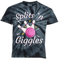 Funny Splits 'n Giggles Bowling Team Bowler Sports Player Kids Tie-Dye T-Shirt