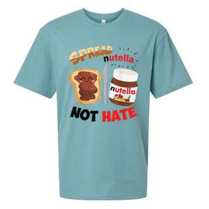 Funny Spread Nutella Not Hate Apparel Sueded Cloud Jersey T-Shirt