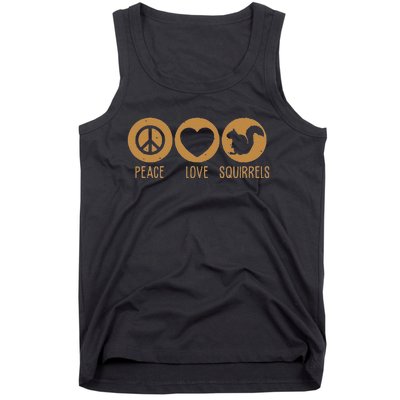 Funny Squirrel Novelty Design Squirrel Lover Cute Tank Top