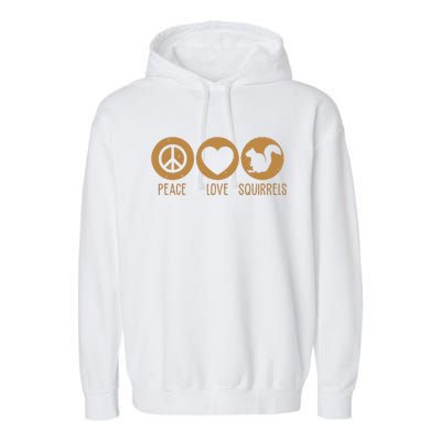 Funny Squirrel Novelty Design Squirrel Lover Cute Garment-Dyed Fleece Hoodie