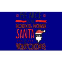 Funny School Nurse Ugly Christmas Santa Is Watching Gift Bumper Sticker