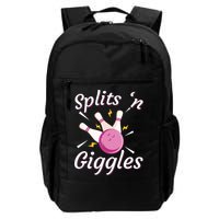 Funny Splits 'N Giggles Bowling Team Bowler Sports Player Backpack