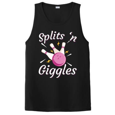 Funny Splits 'N Giggles Bowling Team Bowler Sports Player PosiCharge Competitor Tank