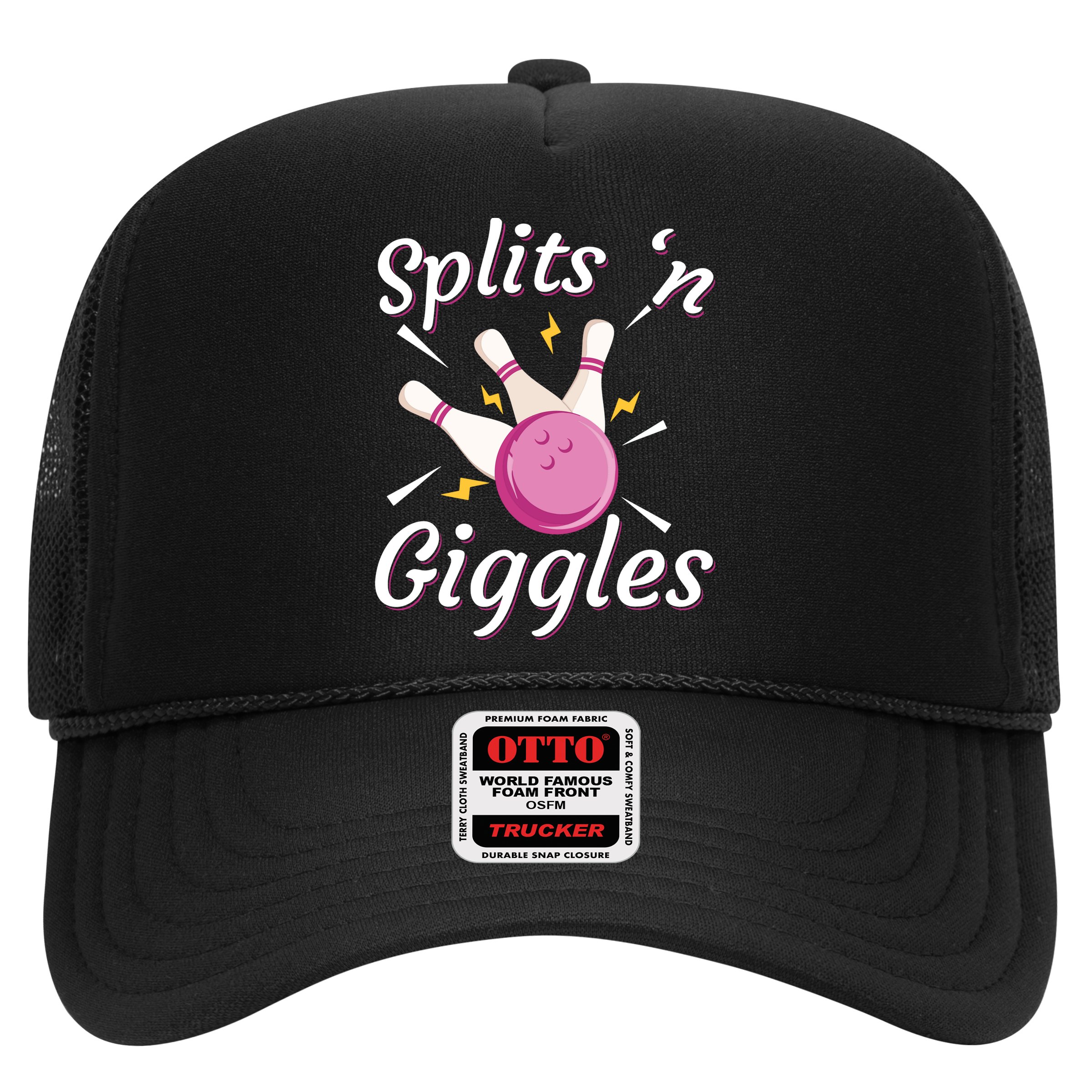 Funny Splits 'N Giggles Bowling Team Bowler Sports Player Hat