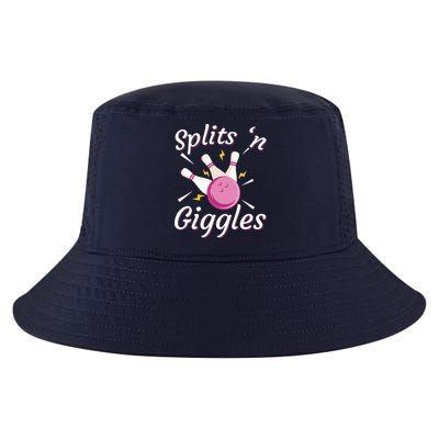 Funny Splits 'N Giggles Bowling Team Bowler Sports Player Cool Comfort Performance Bucket Hat