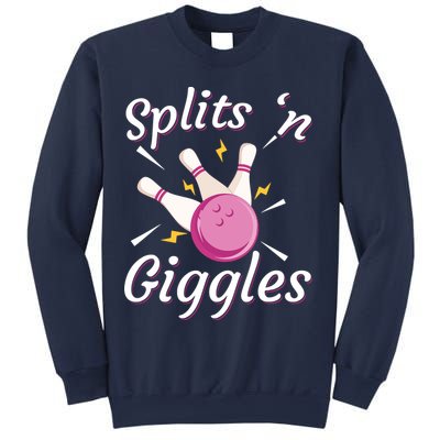 Funny Splits 'N Giggles Bowling Team Bowler Sports Player Sweatshirt