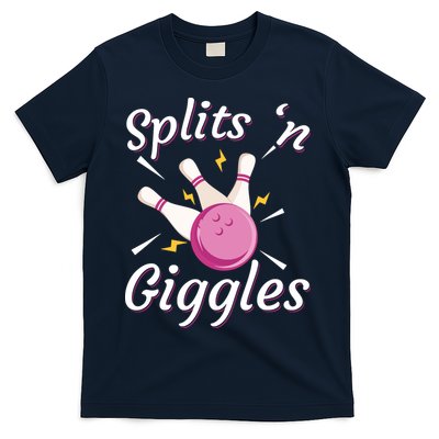 Funny Splits 'N Giggles Bowling Team Bowler Sports Player T-Shirt
