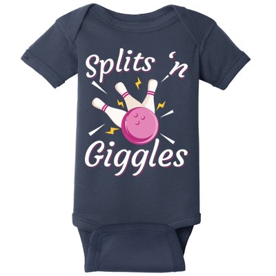Funny Splits 'N Giggles Bowling Team Bowler Sports Player Baby Bodysuit