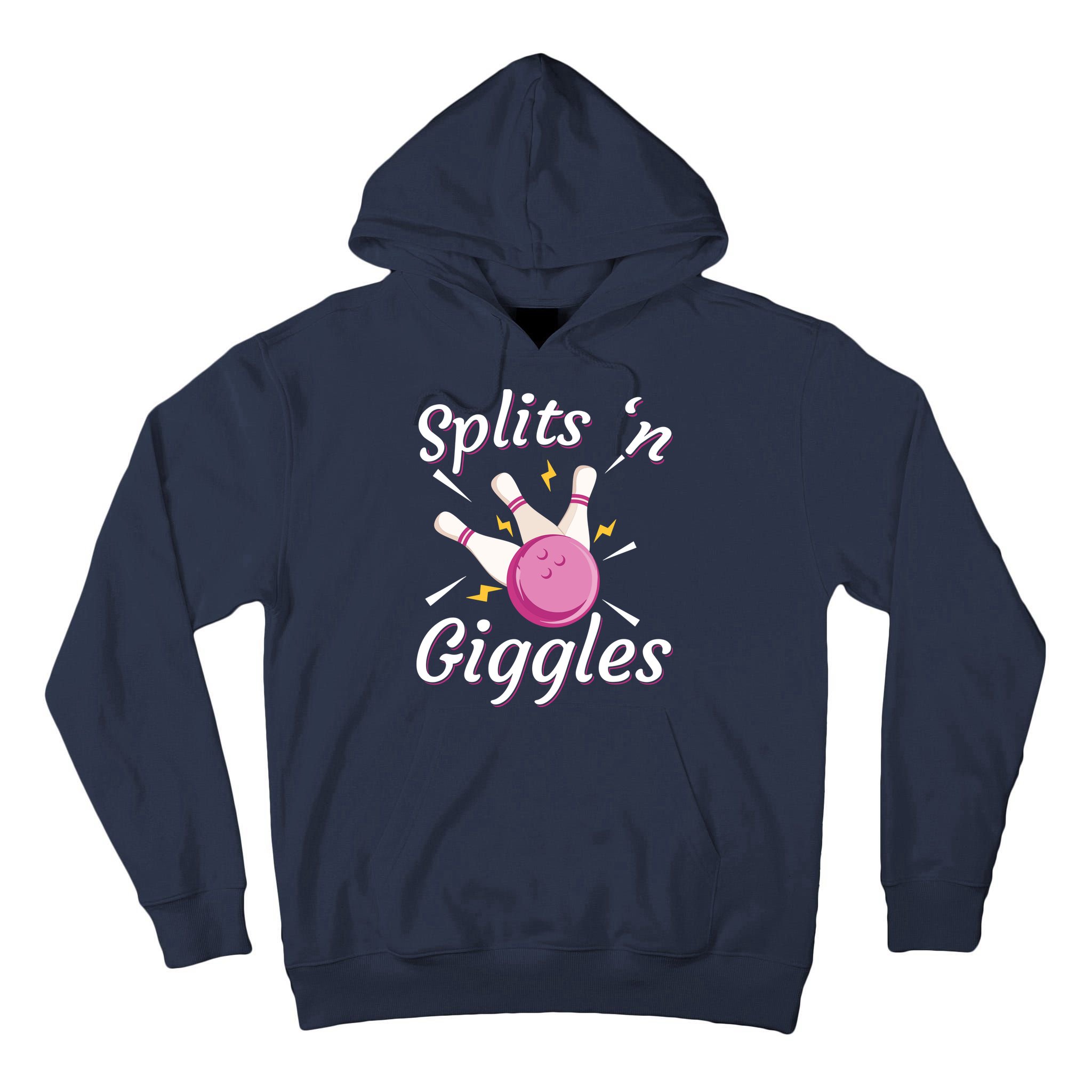 Funny Splits 'N Giggles Bowling Team Bowler Sports Player Tall Hoodie