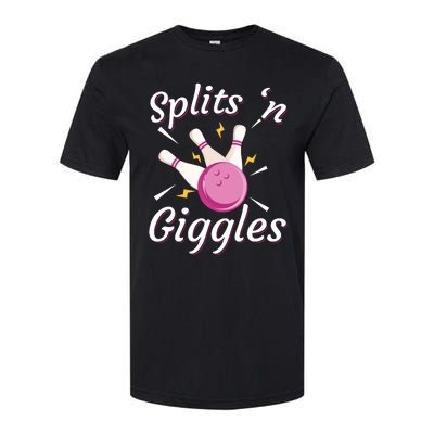 Funny Splits 'N Giggles Bowling Team Bowler Sports Player Softstyle® CVC T-Shirt