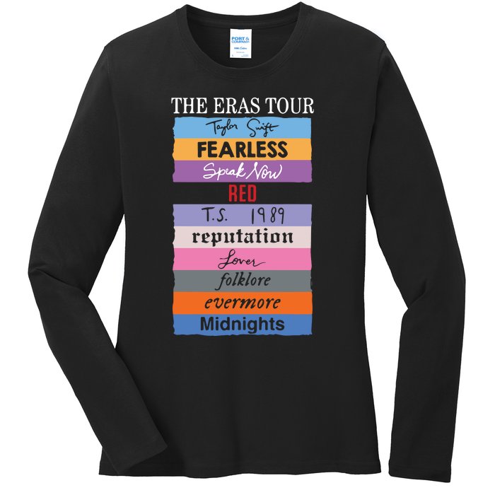 Fearless Speak Now Red Ts 1989 Reputation Ladies Long Sleeve Shirt