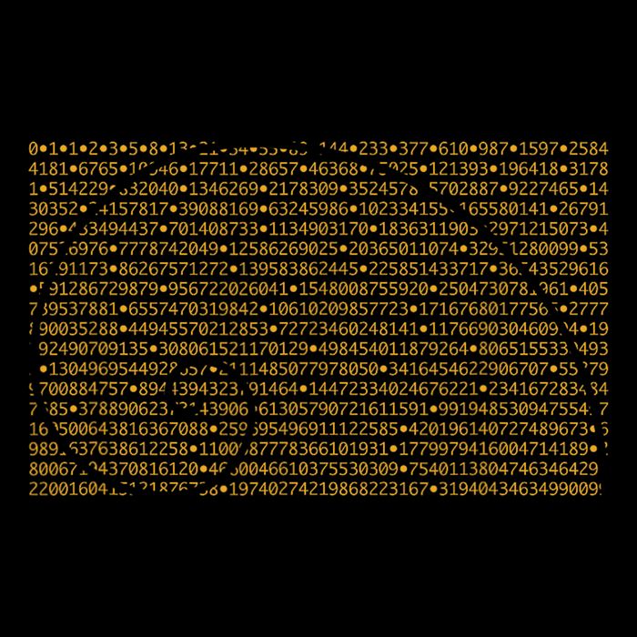 Fibonacci Sequence Numbers Golden Mean Spiral Mousepad