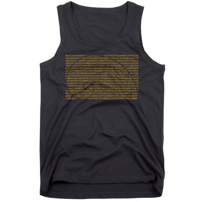 Fibonacci Sequence Numbers Golden Mean Spiral Tank Top