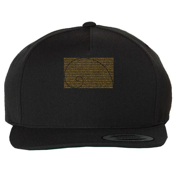 Fibonacci Sequence Numbers Golden Mean Spiral Wool Snapback Cap