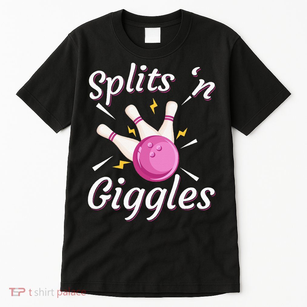 Funny Splits N Giggles Bowling Team Bowler Sports Player Tall T-Shirt