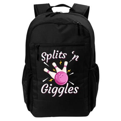 Funny Splits N Giggles Bowling Team Bowler Sports Player Backpack