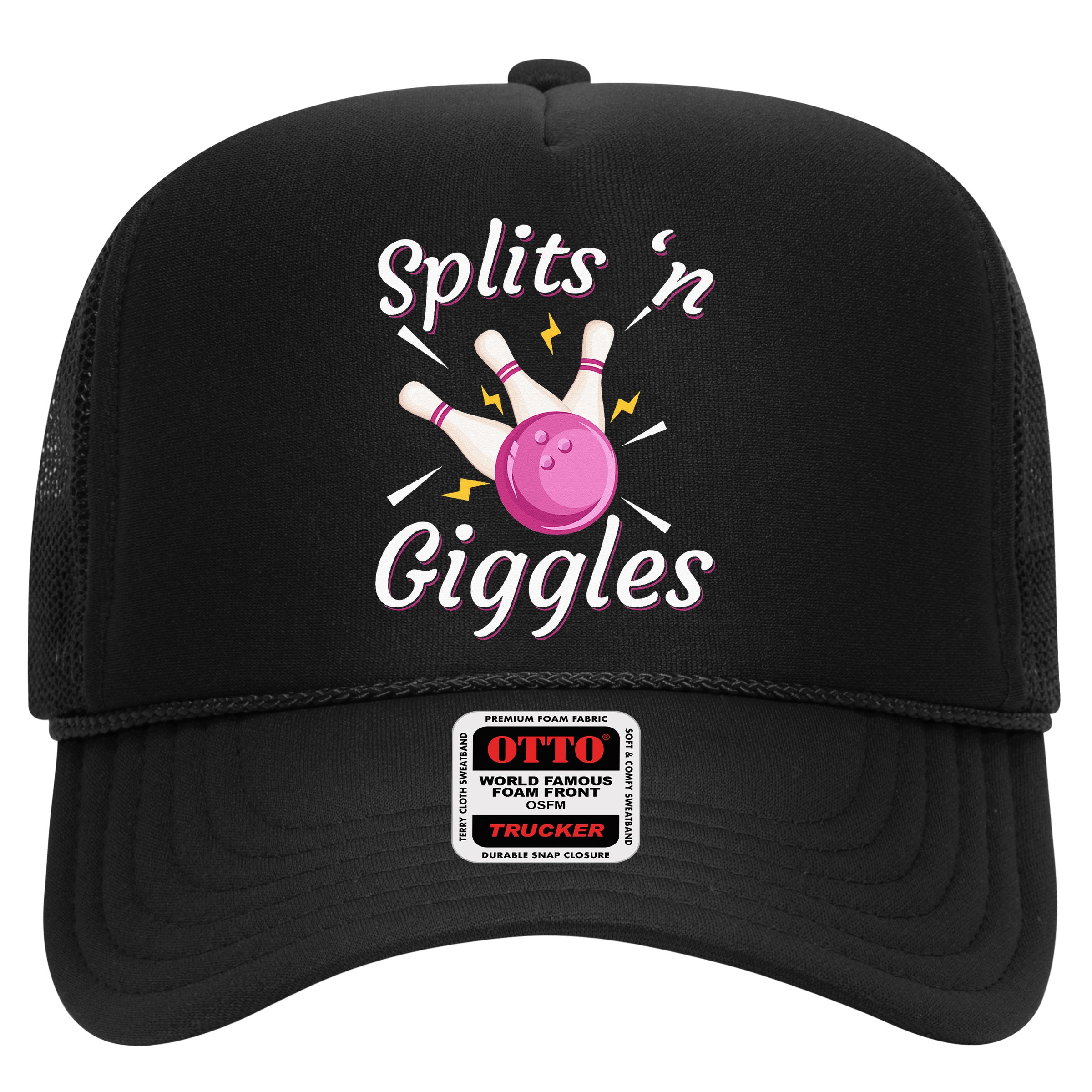 Funny Splits N Giggles Bowling Team Bowler Sports Player Hat