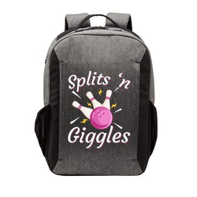 Funny Splits N Giggles Bowling Team Bowler Sports Player Vector Backpack