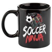 Funny Soccer Ninja Soccer Player Boy Football Lover 11oz C Handle Ceramic Mug