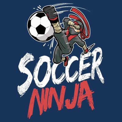 Funny Soccer Ninja Soccer Player Boy Football Lover T-Shirt