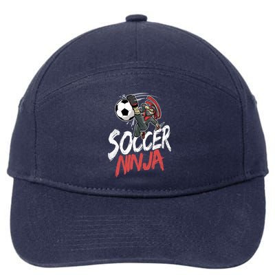 Funny Soccer Ninja Soccer Player Boy Football Lover 7-Panel Snapback Hat