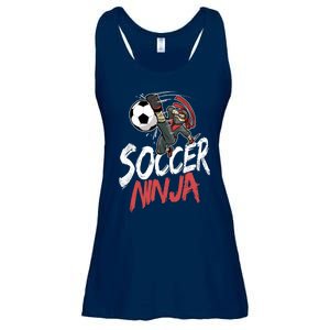 Funny Soccer Ninja Soccer Player Boy Football Lover Ladies Essential Flowy Tank