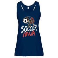 Funny Soccer Ninja Soccer Player Boy Football Lover Ladies Essential Flowy Tank