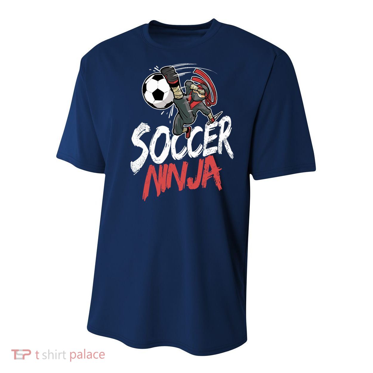 Funny Soccer Ninja Soccer Player Boy Football Lover Youth Performance Sprint T-Shirt