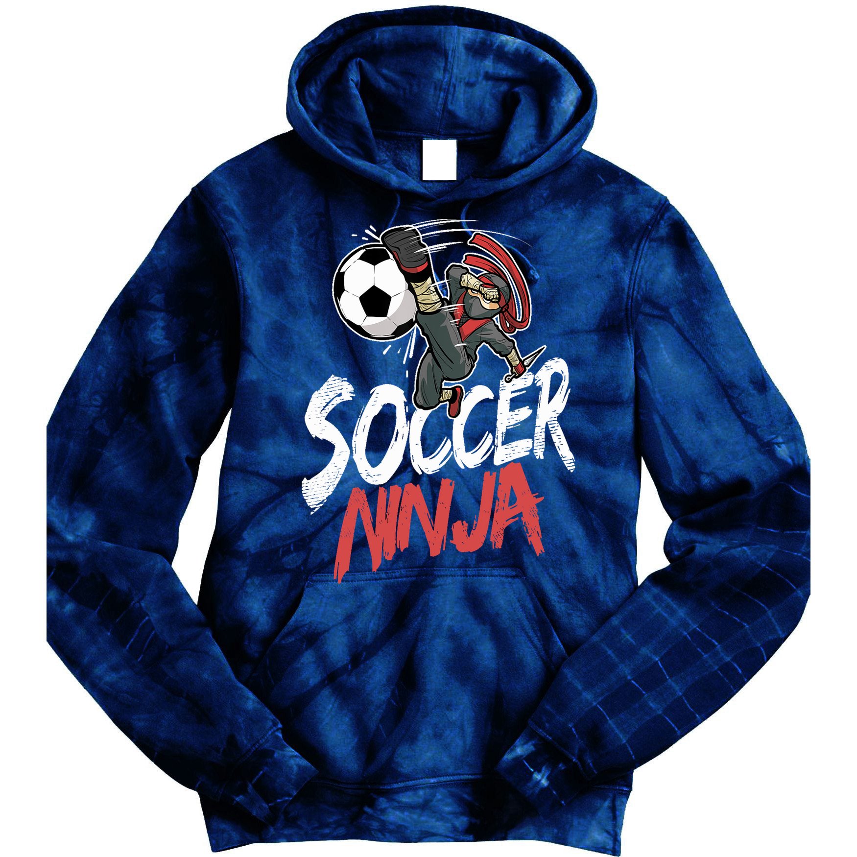 Funny Soccer Ninja Soccer Player Boy Football Lover Tie Dye Hoodie