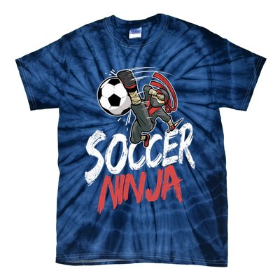 Funny Soccer Ninja Soccer Player Boy Football Lover Tie-Dye T-Shirt