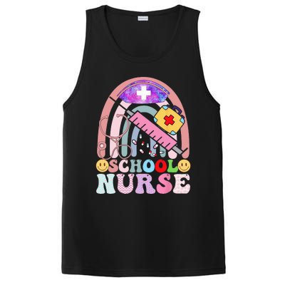 Funny School Nurse Graphic Tees Tops Back To School PosiCharge Competitor Tank