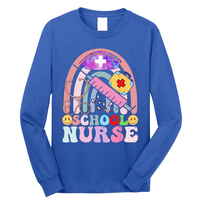 Funny School Nurse Graphic Tees Tops Back To School Long Sleeve Shirt